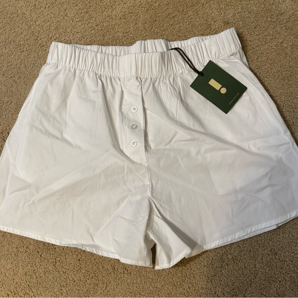 DAILY DRILLS Poplin Resort Shorts!!! WHITE (M/L) - Picture 4 of 5